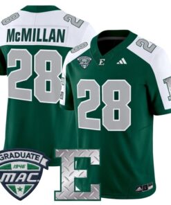 Dontae McMillan Jersey 28 Eastern Michigan Eagles 2025 Stitched Green Alter 606acf1f 0498 4e52 a9e2 82d9cfa15338