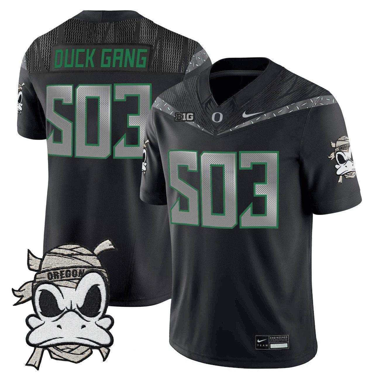 Duck Gang Jersey #503 Oregon Ducks 2025 Mummy Duck Vapor Limited Stitched