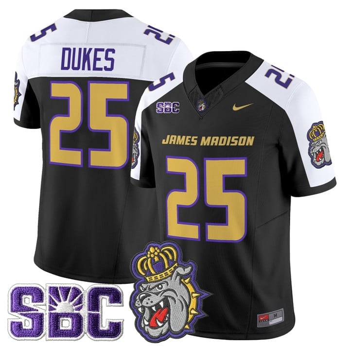 Dukes Jersey 25 James Madison Dukes 2025 Vapor Limited Stitched Black Alter 5aeb75d9 8db3 4497 9f07 48cfd4038b34
