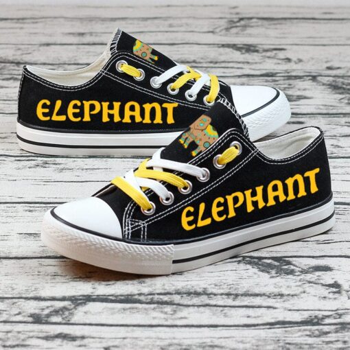Elephant Canvas Sneakers Shoes For Men Women Fans