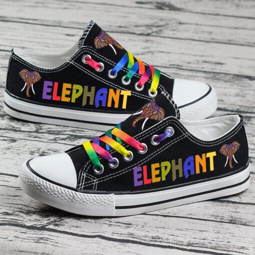 Elephant Canvas Sneakers Shoes For Men Women Fans - Image 3