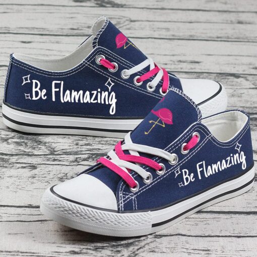 Flamingo Canvas Sneakers Shoes For Men Women Fans - Image 5
