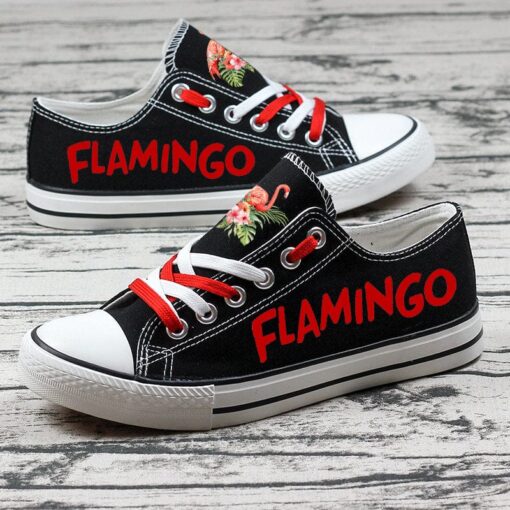 Flamingo Canvas Sneakers Shoes For Men Women Fans - Image 3