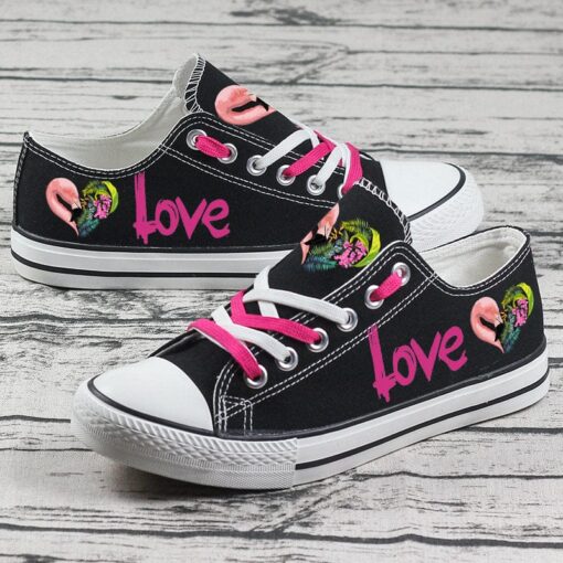 Flamingo Canvas Sneakers Shoes For Men Women Fans - Image 4