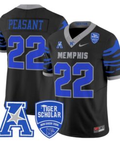Frank Peasant Jersey #22 Memphis Tigers 2025 Vapor Limited Stitched Black