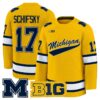 Garrett Schifsky Jersey 17 Michigan Wolverines 2025 26 Premium Stitched Maize
