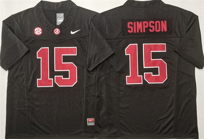Georgia Bulldogs #15 Ty Simpson Jersey F.U.S.E. Football Stitched