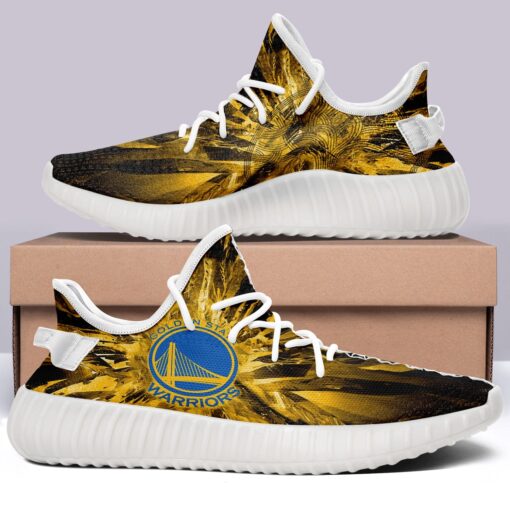 Golden State Warriors NBA 350v Yeezy Sneakers For Men Women Fans - Image 2