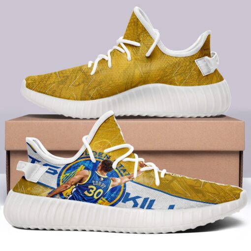 Golden State Warriors NBA 350v Yeezy Sneakers For Men Women Fans - Image 3