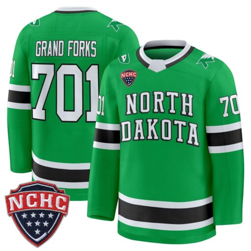 Grand Forks Jersey #701 North Dakota Fighting Hawks 2025-26 Stitched - Image 3