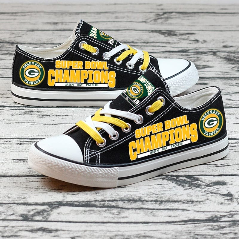 Green Bay Packers Low Top Canvas Sport Sneakers Shoes For Men Women Fans 6 Green Bay Packers Low Top Canvas Sport Sneakers Shoes For Men Women Fans - Image 6