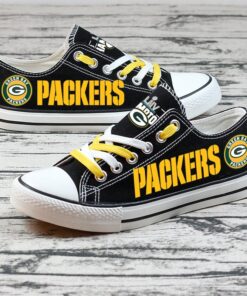 Alternative view of Green Bay Packers Low Top Canvas Sport Sneakers Shoes For Men Women Fans