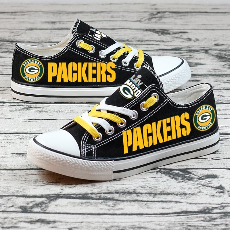 Green Bay Packers Low Top Canvas Sport Sneakers Shoes For Men Women Fans 2 Green Bay Packers Low Top Canvas Sport Sneakers Shoes For Men Women Fans - Image 2