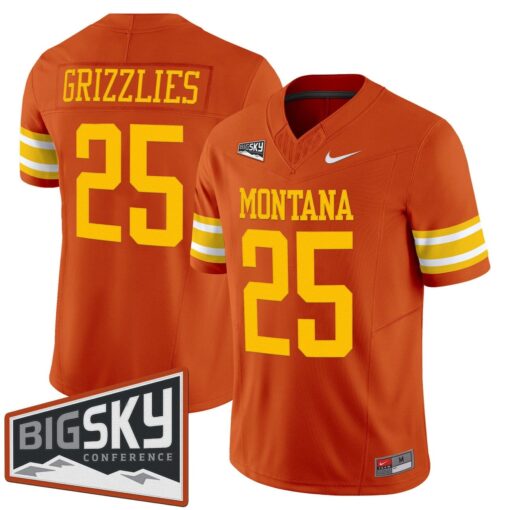 Grizzlies Jersey #25 Montana Grizzlies 1995 Throwback Vapor Limited Stitched - Image 2