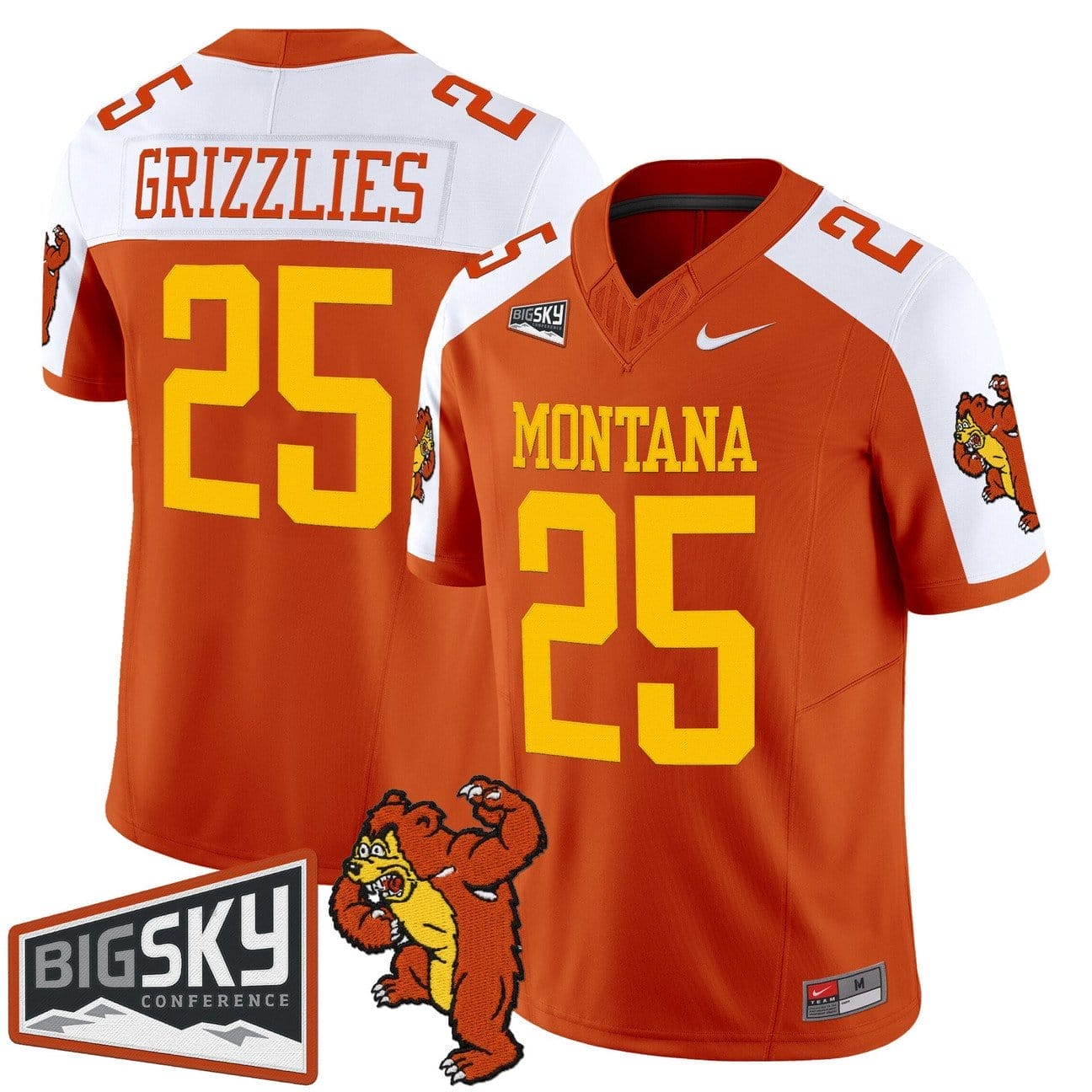 Grizzlies Jersey #25 Montana Grizzlies 1995 Throwback Vapor Limited Stitched 1 Grizzlies Jersey #25 Montana Grizzlies 1995 Throwback Vapor Limited Stitched