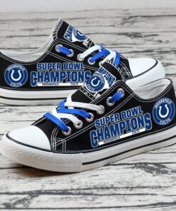 Indianapolis Colts Limited Print NFL Students Low Top Canvas Shoes Sport Sneakers 3 0c331b08 d33d 4cd1 8a09 58d466c7dc40