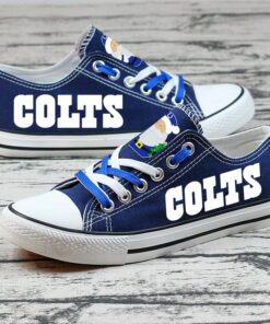 Indianapolis Colts Limited Print NFL Students Low Top Canvas Shoes Sport Sneakers 4 fd8d3690 43c9 4378 bd3c 34b3fdaa7486