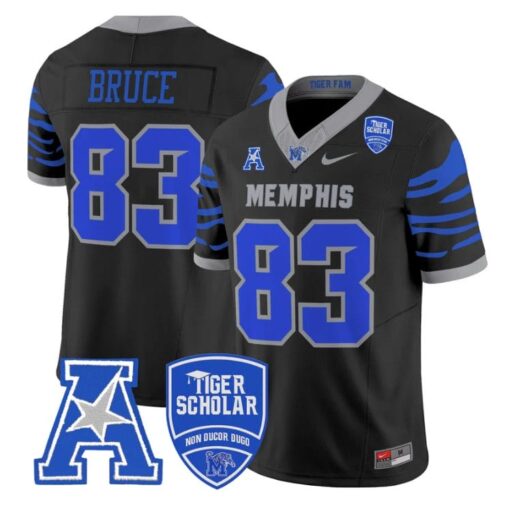 Isaac Bruce Jersey #83 Memphis Tigers 2025 Vapor Limited Stitched Black