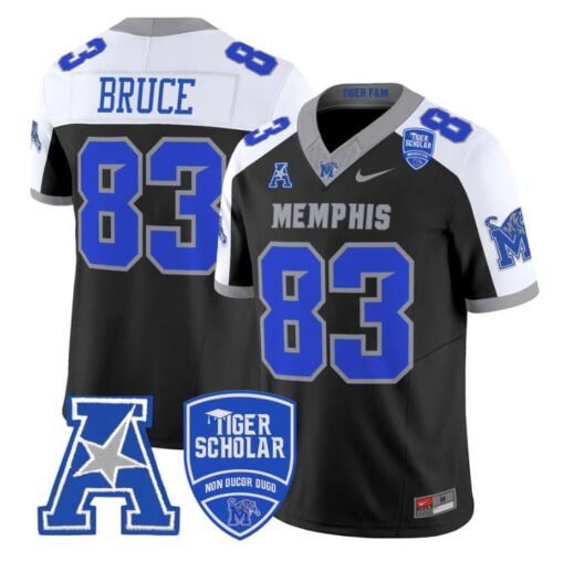 Isaac Bruce Jersey #83 Memphis Tigers 2025 Vapor Limited Stitched Black Alter