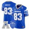 IsaacBruceJersey 83MemphisTigers2025VaporLimitedStitchedRoyal