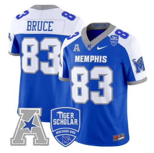 Isaac Bruce Jersey #83 Memphis Tigers 2025 Vapor Limited Stitched Royal Alter