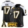 JJ Kohl Jersey #17 App State Mountaineers 2025 Vapor Limited Stitched 10 JJ Kohl Jersey 17 App State Mountaineers 2025 Vapor Limited Stitched Black Alter