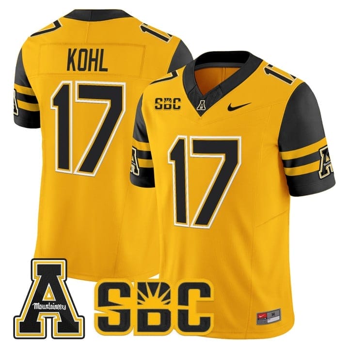 JJ Kohl Jersey #17 App State Mountaineers 2025 Vapor Limited Stitched - Image 3