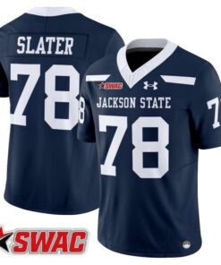 Jackie Slater Jersey #78 Jackson State Tigers 2025 Limited Stitched 8 Jackie Slater Jersey 78 Jackson State Tigers 2025 Limited Stitched Navy