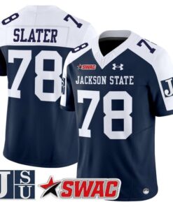 Jackie Slater Jersey #78 Jackson State Tigers 2025 Limited Stitched 9 Jackie Slater Jersey 78 Jackson State Tigers 2025 Limited Stitched Navy Alter