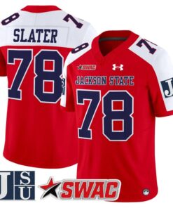 Jackie Slater Jersey #78 Jackson State Tigers 2025 Limited Stitched 7 Jackie Slater Jersey 78 Jackson State Tigers 2025 Limited Stitched Red Alter