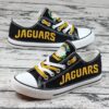 Jacksonville Jaguars Limited Print NFL Students Low Top Canvas Shoes Sport Sneakers