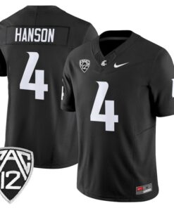 Jason Hanson Jersey 4 Washington State Cougars 2025 Vapor Stitched Black