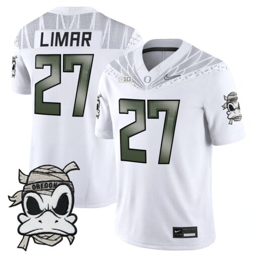 Jayden Limar Jersey #27 Oregon Ducks 2025 Mummy Duck Vapor Limited Stitched - Image 2