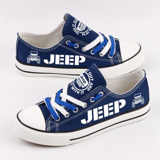 Jeep Canvas Sneakers Shoes For Men Women Fans
