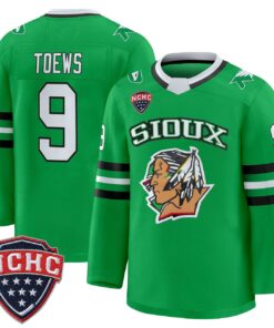 Alternative view of Jonathan Toews Jersey #9 North Dakota Fighting Hawks 2025-26 Stitched