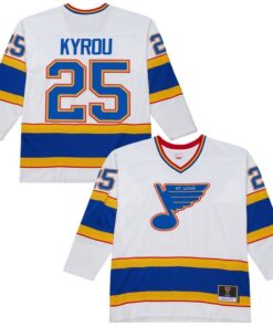 Jordan Kyrou Jersey #25 St. Louis Blues Throwback 1990-91 Power Play Stitched