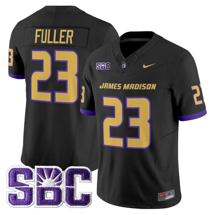 Jordan Fuller Jersey #23 James Madison Dukes 2025 Vapor Limited Stitched - Image 2