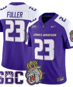 Jordan Fuller Jersey 23 James Madison Dukes 2025 Vapor Stitched Purple Alter
