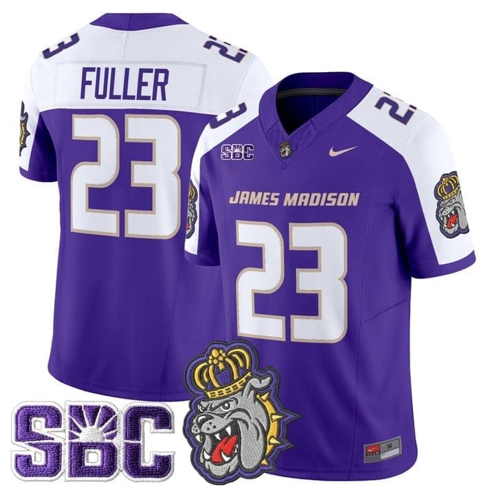 Jordan Fuller Jersey #23 James Madison Dukes 2025 Vapor Limited Stitched - Image 3