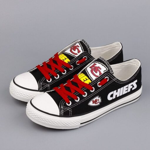 Kansas City Chiefs Low Top Canvas Sport Sneakers Shoes For Men Women Fans - Image 5