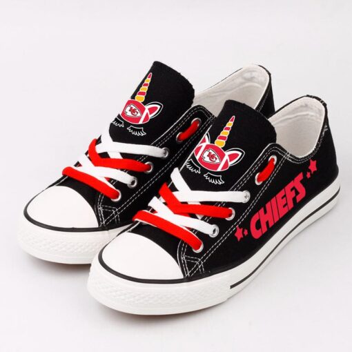 Kansas City Chiefs Low Top Canvas Sport Sneakers Shoes For Men Women Fans - Image 3