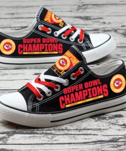 Kansas City Chiefs Limited Print NFL Students Low Top Canvas Shoes Sport Sneakers 1