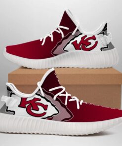 Alternative view of Kansas City Chiefs NFL 350v Yeezy Sneakers For Men Women Fans