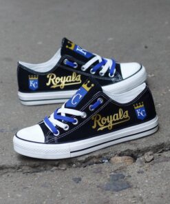 Kansas City Royals Limited Print Low Top Canvas Shoes Sport Sneakers For Men Women Fans