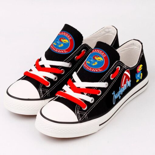 Kansas Jayhawks Sport Sneakers Shoes For Men Women Fans - Image 4