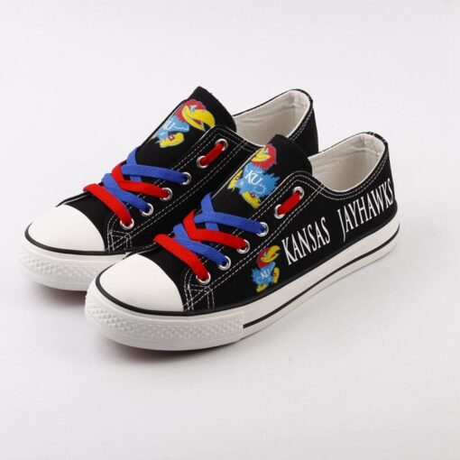 Kansas Jayhawks Sport Sneakers Shoes For Men Women Fans - Image 2