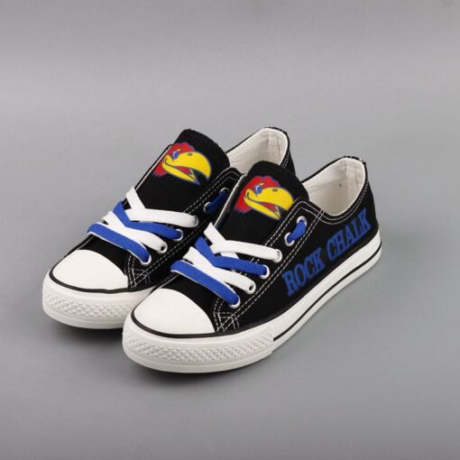 Kansas Jayhawks Sport Sneakers Shoes For Men Women Fans - Image 3