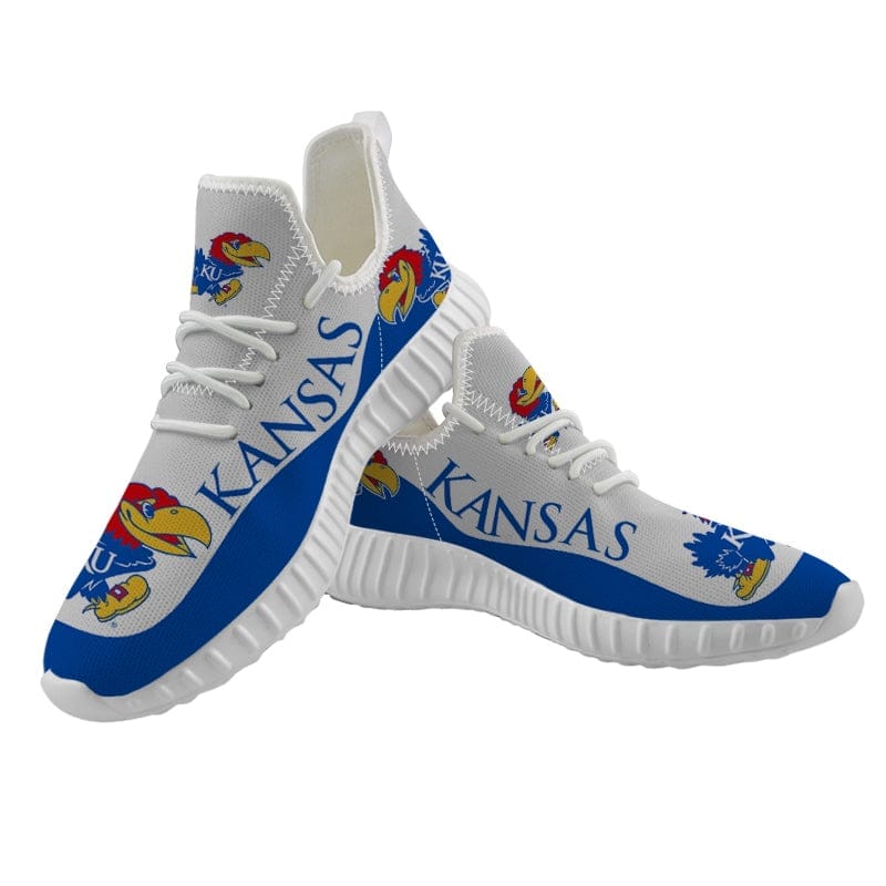 Kansas Jayhawks NCAA Sneaker Shoes Hot Team For Men Women Fans 2 Kansas Jayhawks NCAA Sneaker Shoes Hot Team For Men Women Fans - Image 2