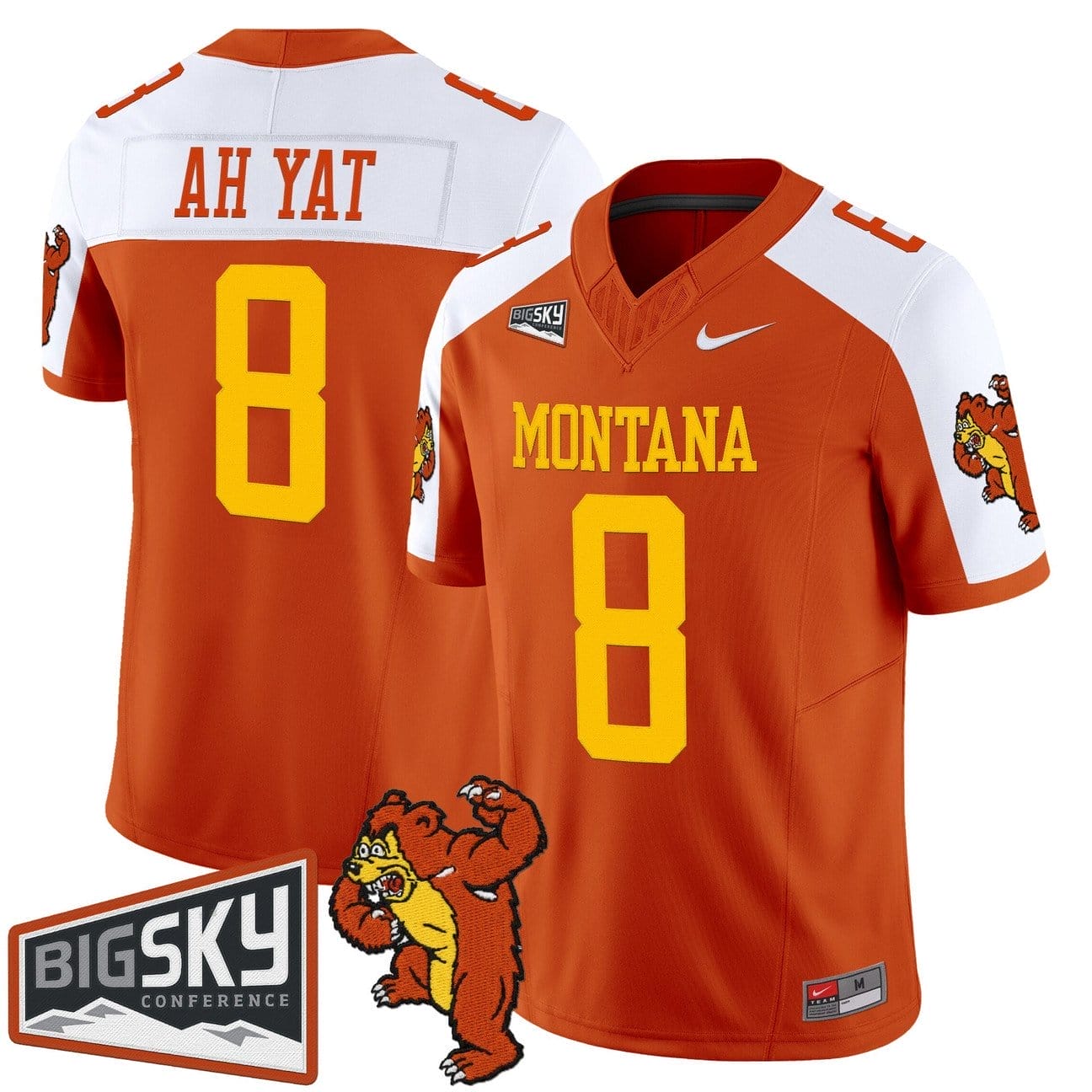 Keali'i Ah Yat Jersey #8 Montana Grizzlies 1995 Throwback Vapor Limited Stitched