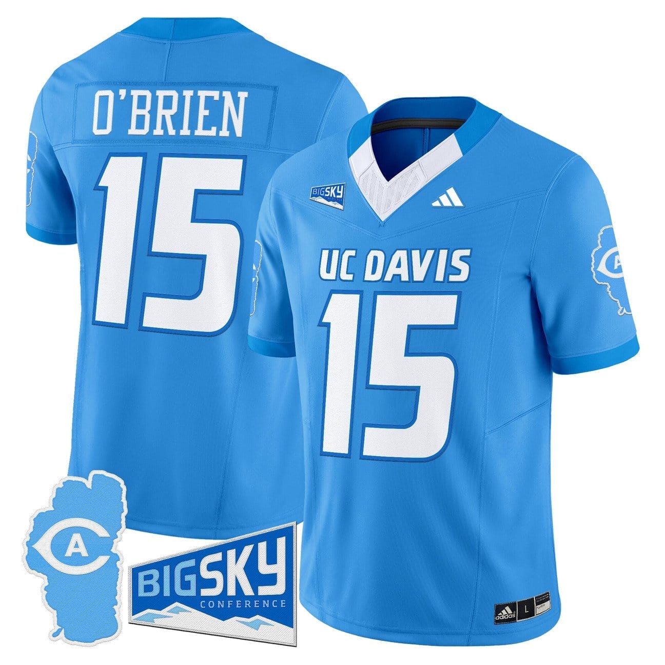 Ken O’Brien Jersey #15 UC Davis Aggies 2025 Lake Tahoe Patch Stitched 3 Ken O’Brien Jersey #15 UC Davis Aggies 2025 Lake Tahoe Patch Stitched - Image 3